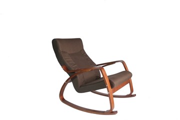 Кресло-качалка Женева, ткань шоколад в Ангарске