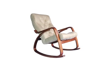 Кресло-качалка Гранд, замша крем в Ангарске
