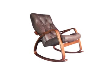 Кресло-качалка Гранд, замша шоколад в Ангарске