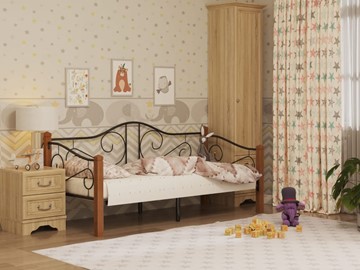 Кровать в детскую Гарда 7, 90х200, черная в Ангарске