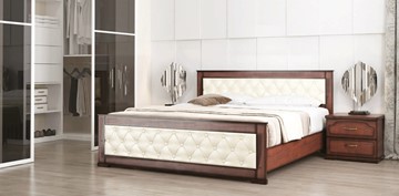 Кровать СВ-Стиль Стиль 2, 160х200, кожзам, с основанием в Ангарске