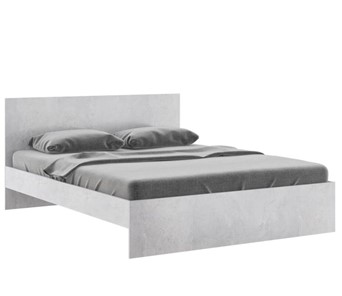 Кровать двуспальная Осло М14 с настилами Лайт (Цемент светлый) в Ангарске