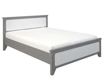 Кровать двуспальная Соня 1400, Серый/Белый в Ангарске
