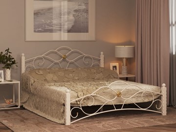 Кровать 2-спальная Гарда 3, 160х200, белая в Ангарске