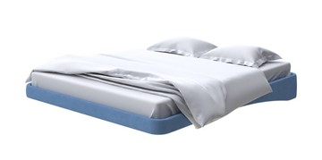 Парящая кровать 160х200, Рогожка (Тетра Голубой) в Ангарске