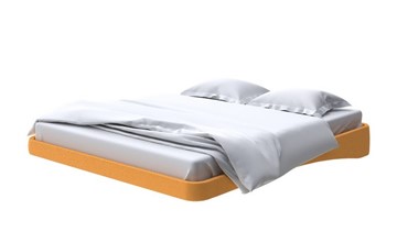 Кровать парящая 180х200, Велюр (Scandi Cotton 18 Шафран) в Ангарске