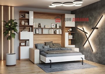 Кровать-шкаф с диваном DetalMaster Дина, 1200х2000 в Ангарске