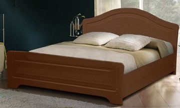 Кровать 1.5-спальная Ивушка-5 2000х1200 с высоким изножьем, цвет Итальянский орех в Братске