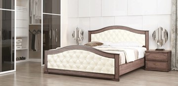 Кровать в спальню СВ-Стиль Стиль 1, 160х200, кожзам, с основанием в Ангарске