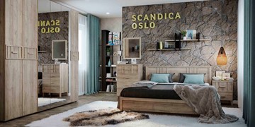 Спальный гарнитур SCANDICA OSLO №1 в Ангарске