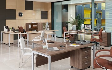 Офисный комплект мебели Xten S 1 - один стол с приставным брифингом в Ангарске