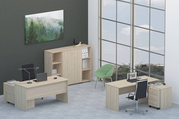 Мебель для персонала Twin для 2 сотрудников со шкафом для документов в Братске
