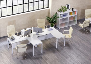 Набор мебели в офис Metal System Style (Белый/Белый) в Братске