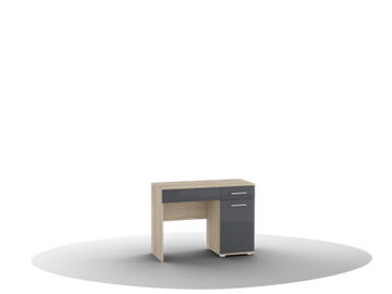 Косметический стол Silvia, Ст-01, цвет фасада антрацит в Братске