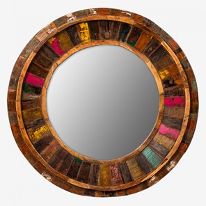Зеркало навесное Myloft Маниша круглое в Ангарске
