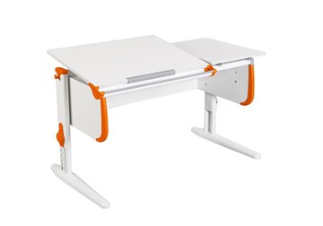 Растущий стол 1/75-40 (СУТ.25) белый/белый/Оранжевый в Иркутске