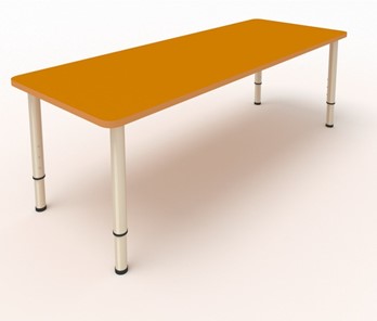 Детский стол 2-местный  (по одну сторону столешн.) СДО-2 (0-3) оранжевый (МДФ) в Братске