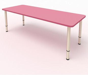 Детский стол 2-местный  (по одну сторону столешн.) СДО-2 (0-3) розовый (МДФ) в Братске