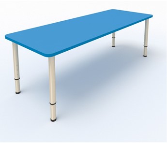 Стол для детей 2-местный  (по одну сторону столешн.) СДО-2 (0-3) синий (МДФ) в Ангарске