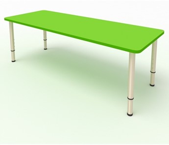 Стол для детей 2-местный  (по одну сторону столешн.) СДО-2 (0-3) зеленый (МДФ) в Ангарске