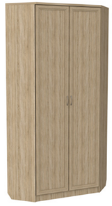 Шкаф распашной 401 угловой со штангой, цвет Дуб Сонома в Ангарске