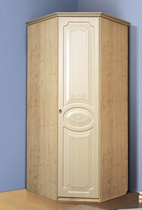 Распашной шкаф угловой Ивушка-5, цвет Дуб беленый в Иркутске