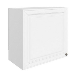 Навесной кухонный шкаф Мишель под вытяжку L600 H566 (1 дв. гл.) эмаль (белый/белый) в Ангарске