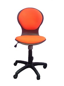 Детское крутящееся кресло Libao LB-C 03, цвет оранжевый в Братске