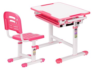 Растущий стол и стул Mealux EVO-06 Pink, розовая в Братске