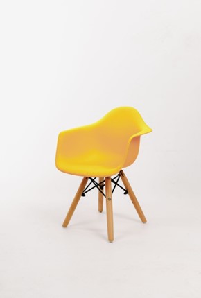 Детский стульчик DSL 330 K Wood (желтый) в Ангарске - изображение