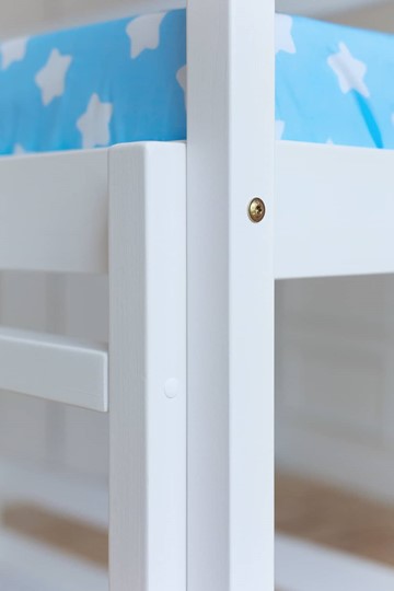 Детская двухъярусная кровать Домик, цвет белый в Ангарске - изображение 2