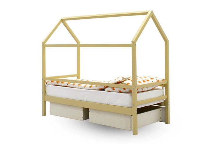 Кровать-домик в детскую Svogen бежевый в Ангарске - изображение 4