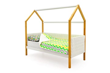 Детская кровать-домик «Svogen белая-дерево» мягкая в Ангарске