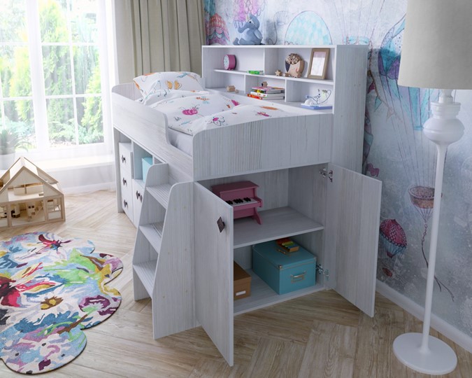 Детская кровать-чердак Малыш-5, цвет Винтерберг в Ангарске - изображение 6