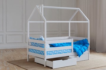Кровать детская Домик с ящиками, цвет белый в Братске - предосмотр 2