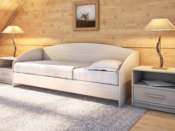 Кровать подростковая Этюд Софа, 90х200, ясень шимо светлый в Ангарске