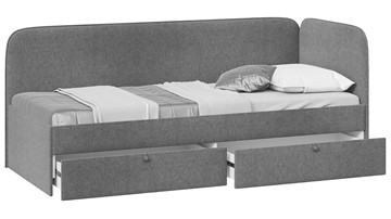 Кровать в детскую Молли тип 1 (90), Микровелюр Scandi Graphite 22 в Братске - предосмотр 1