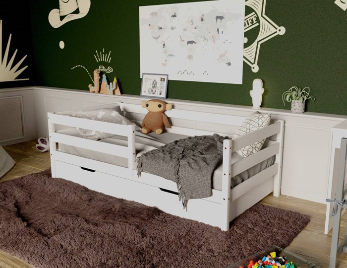 Кровать детская Софа с ящиками, цвет белый в Ангарске - изображение 3