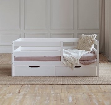 Кровать детская Софа с ящиками, цвет белый в Ангарске - изображение