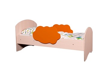 Детская кровать Тучка, корпус Дуб млечный, фасад Оранжевый в Братске