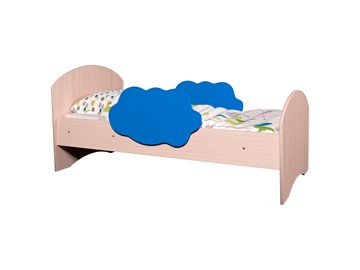 Детская кровать Тучка, корпус Дуб млечный, фасад Синий в Братске