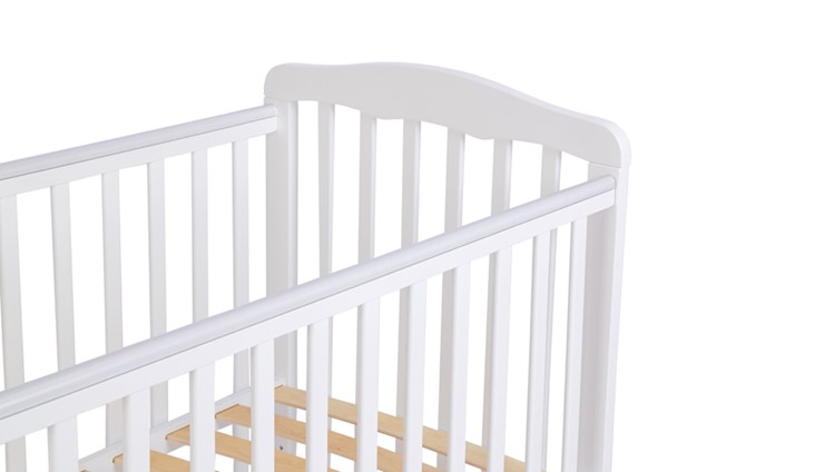 Кроватка для новорожденных POLINI Kids Simple 310-01 Белый в Ангарске - изображение 4