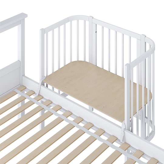 Приставная кровать POLINI Kids Simple 105 Белый в Ангарске - изображение 2