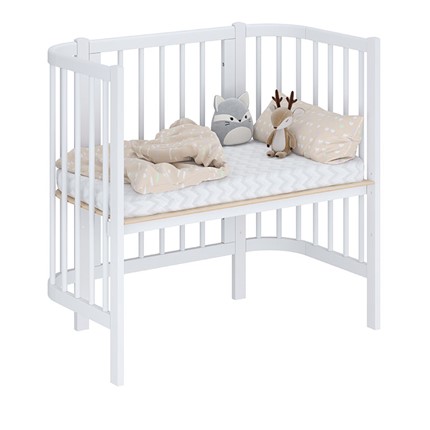Приставная кровать POLINI Kids Simple 105 Белый в Ангарске - изображение