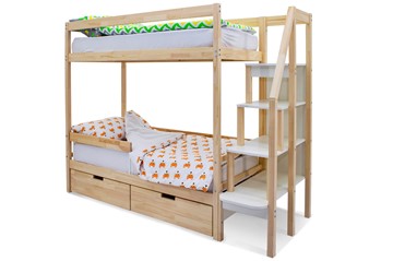Детская двухэтажная кровать Svogen натура в Ангарске