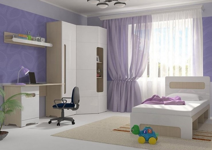 Детская спальня Палермо-Юниор, вариант 2 без вставок в Ангарске - изображение