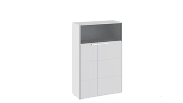 Распашной шкаф Наоми комбинированный двухстворчатый, цвет Белый глянец ТД-208.07.29 в Братске