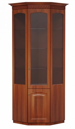 Угловой шкаф Гармония-4, витрина МЦН в Братске - изображение