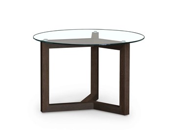 Круглый столик Оникс-8, Венге/Прозрачное стекло в Братске