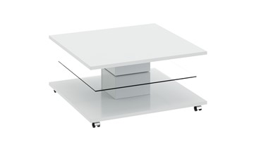 Квадратный столик Diamond тип 1 (Белый глянец) в Ангарске